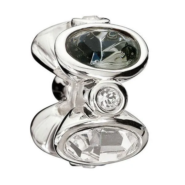 Chamilia Charm Majestic Ovals Black & White D