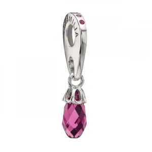 Chamilia Sterling Silver Briolette Fuchsia Drop Charm D