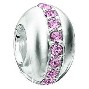 Chamilia Sterling Silver Light Rose Wink Charm D