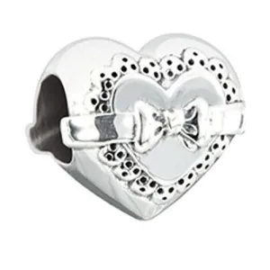 Chamilia Sterling Silver Love Token Heart Charm D