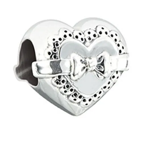 Chamilia Sterling Silver Love Token Heart Charm D