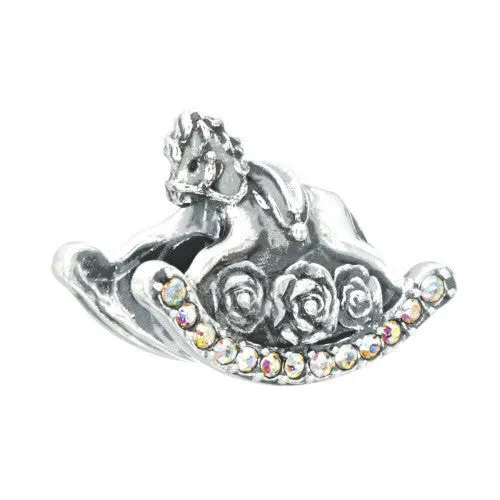 Chamilia Sterling Silver Swarovski Crystal Rocking Horse Charm D