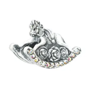 Chamilia Sterling Silver Swarovski Crystal Rocking Horse Charm D
