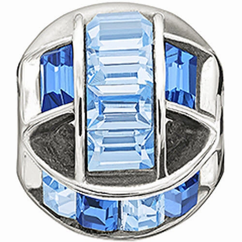 Chamilia Charm Blue Swarovski Silver