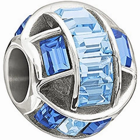Chamilia Charm Blue Swarovski Silver