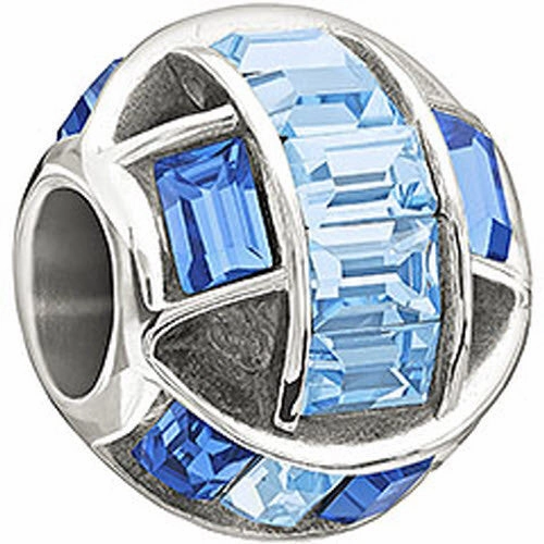 Chamilia Charm Blue Swarovski Silver