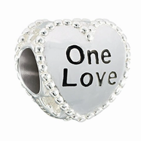 Chamilia Charm Candy Hearts One Love Silver