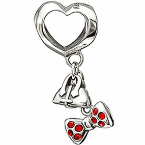 Chamilia Charm Disney Fashionably Tied Silver