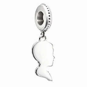 Chamilia Sterling Silver Silhouette Boy Charm D
