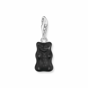 Charm pendant Goldbear in black
