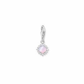 Charm Pendant Pink Silver