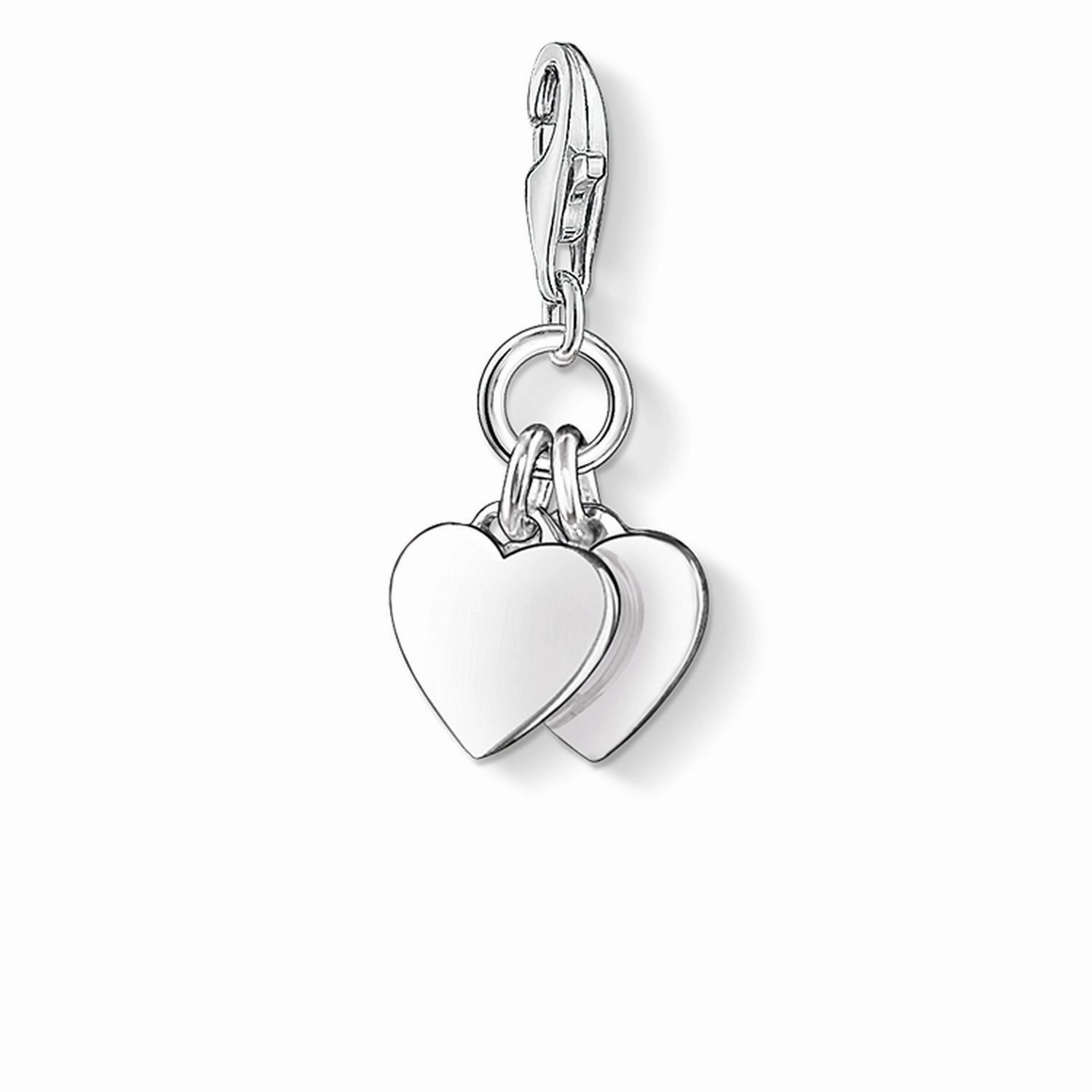 Charm Pendant "Two Hearts"