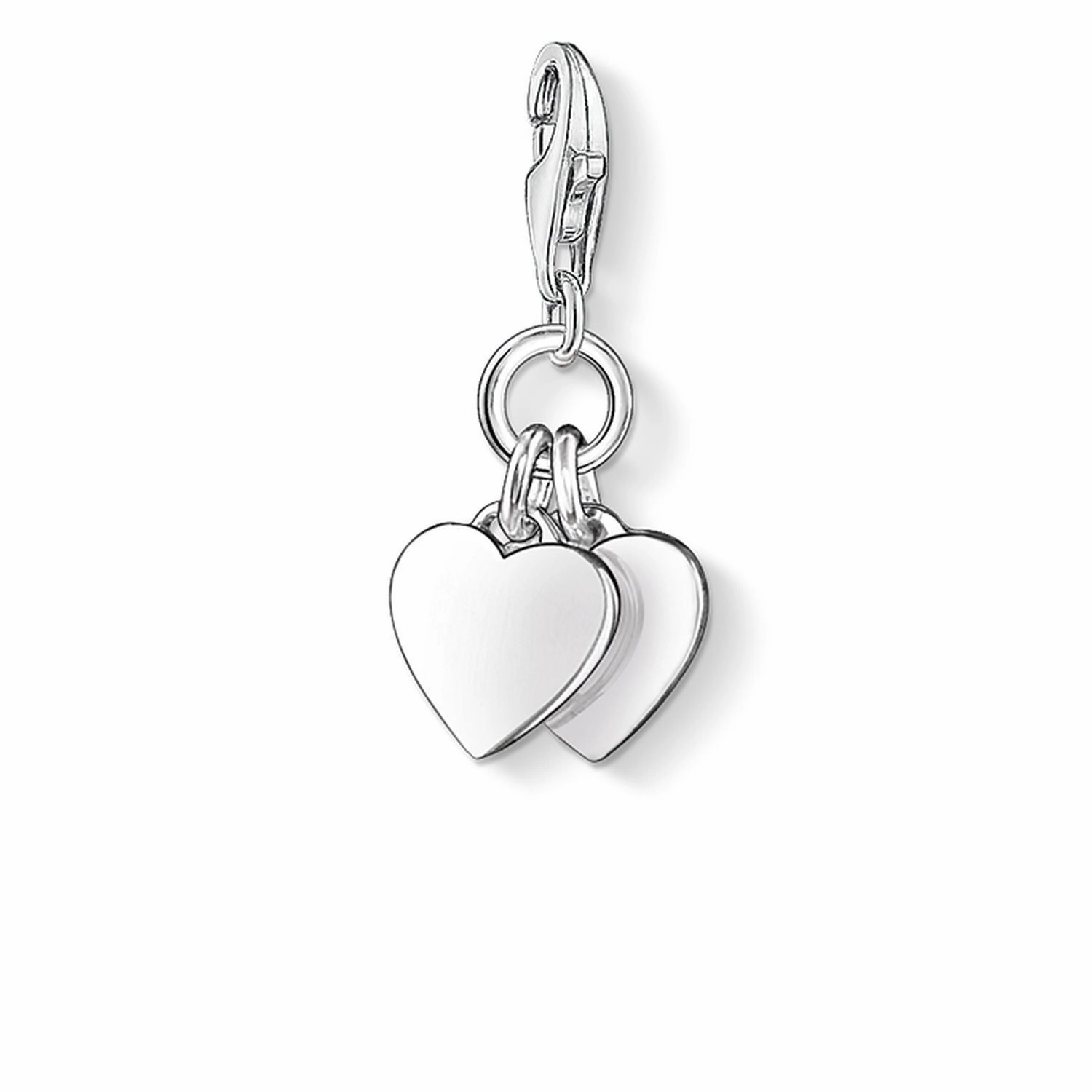 Charm Pendant "Two Hearts"
