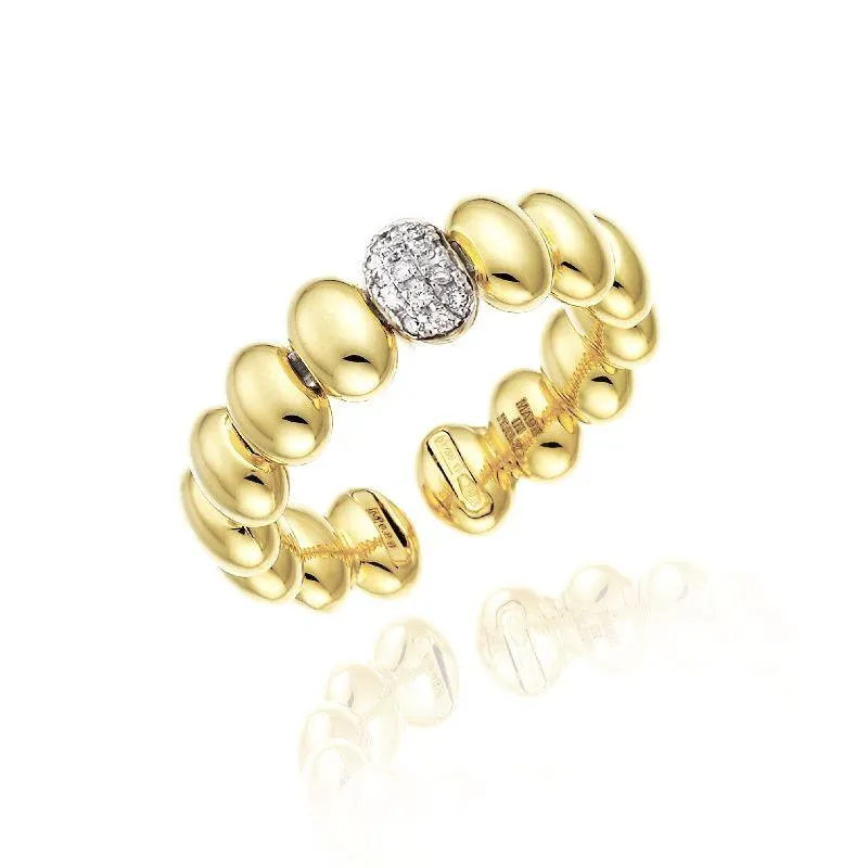 Chimento Armillas Acqua 18ct Yellow Gold 0.07ct Diamond Ring