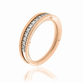 Chimento Aeternitas 18ct Rose Gold 0.12ct Diamond Half Eternity Ring