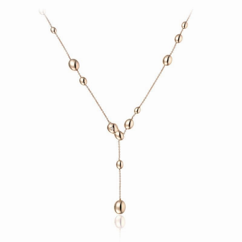 Chimento Armillas Acqua 18ct Rose Gold Diamond Necklace