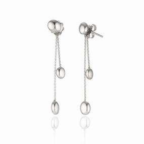 Chimento Armillas Acqua 18ct White Gold Double Drop Earrings