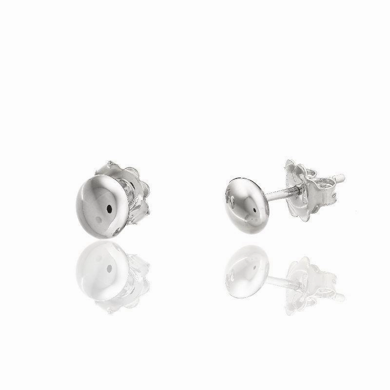 Chimento Armillas Acqua 18ct White Gold Stud Earrings