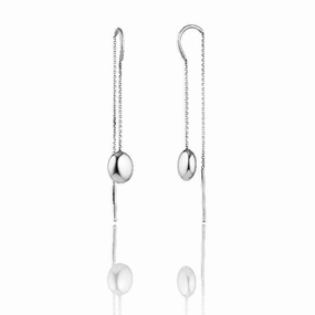 Chimento Armillas Acqua 18ct White Gold Threader Earrings