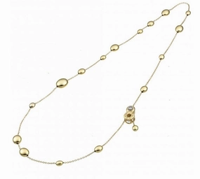 Chimento Armillas Acqua 18ct Yellow Gold 0.03ct Diamond Necklace