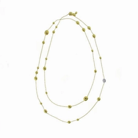Chimento Armillas Acqua 18ct Yellow Gold 0.25ct Diamond Droplets Necklace