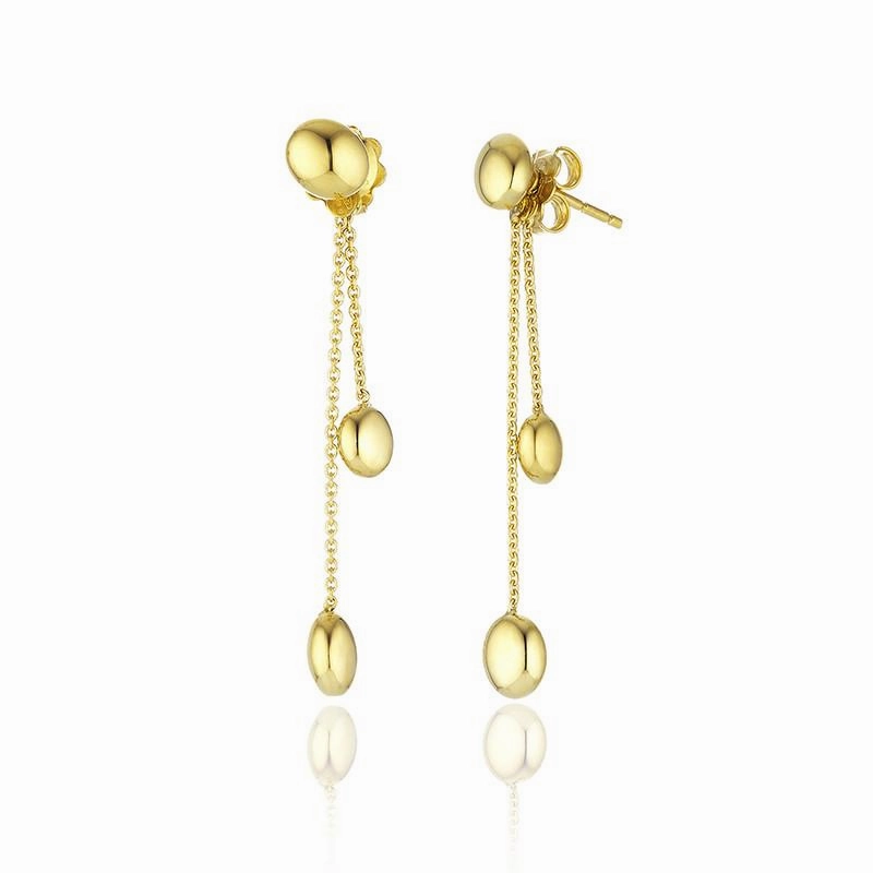 Chimento Armillas Acqua 18ct Yellow Gold Double Drop Earrings