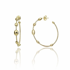 Chimento Armillas Acqua 18ct Yellow Gold Large Hoop Earrings