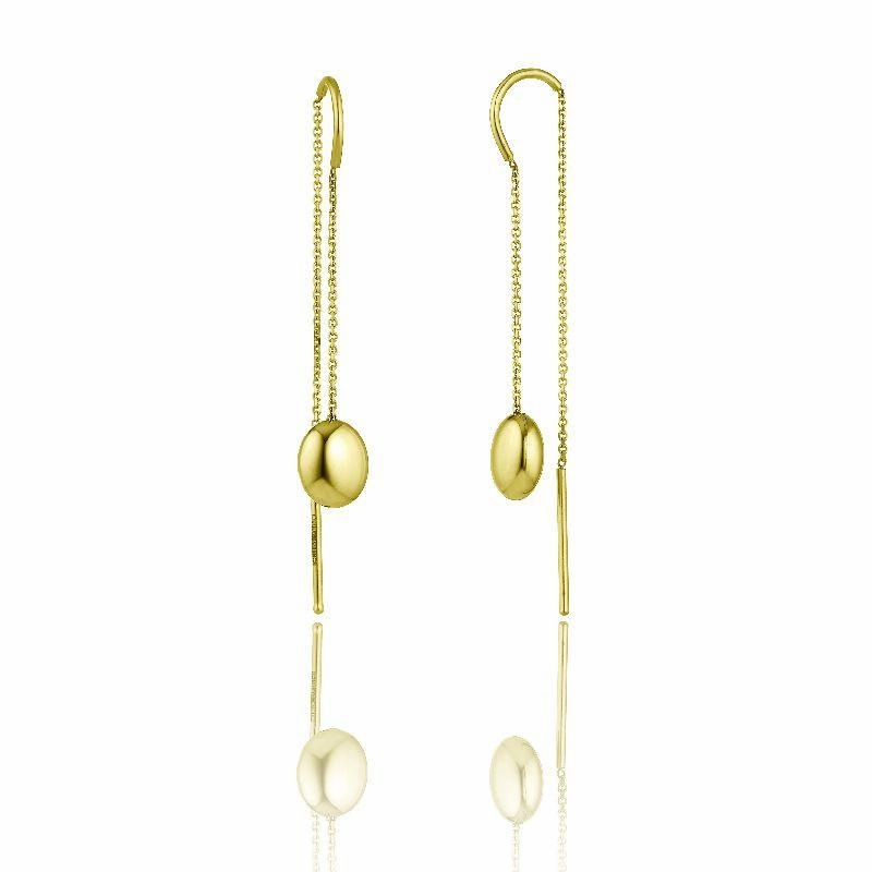 Chimento Armillas Acqua 18ct Yellow Gold Threader Earrings