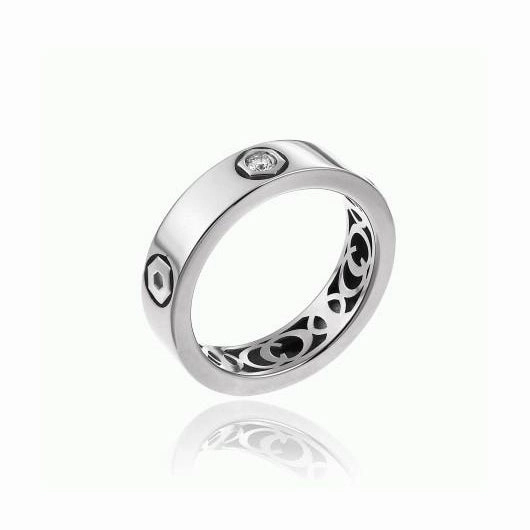 Chimento Armillas Be Mine 18ct White Gold 0.07ct Diamond Ring