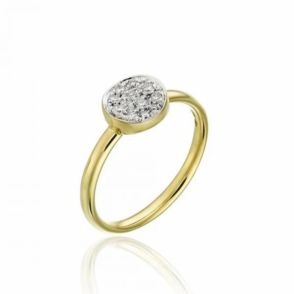 Chimento Armillas Glow 18ct Yellow Gold 0.13ct Diamond Ring