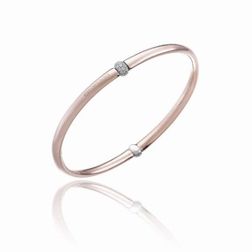 Chimento Bamboo Flirt 18ct Rose Gold 0.27ct Diamond Bangle