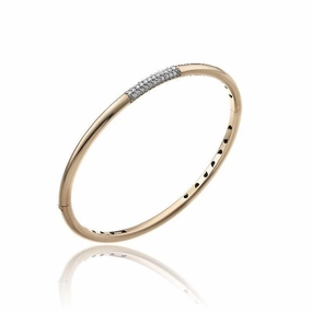 Chimento Bamboo Pure 18ct Rose Gold 0.31ct Diamond Bangle