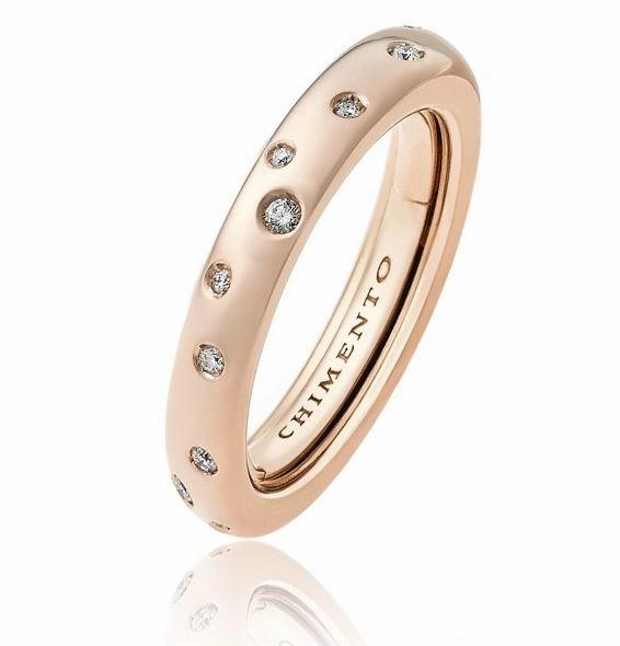 Chimento Forever 18ct Rose Gold Diamond Adjustable Size-Fit Slim Ring