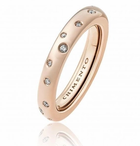 Chimento Forever 18ct Rose Gold Diamond Adjustable Size-Fit Slim Ring