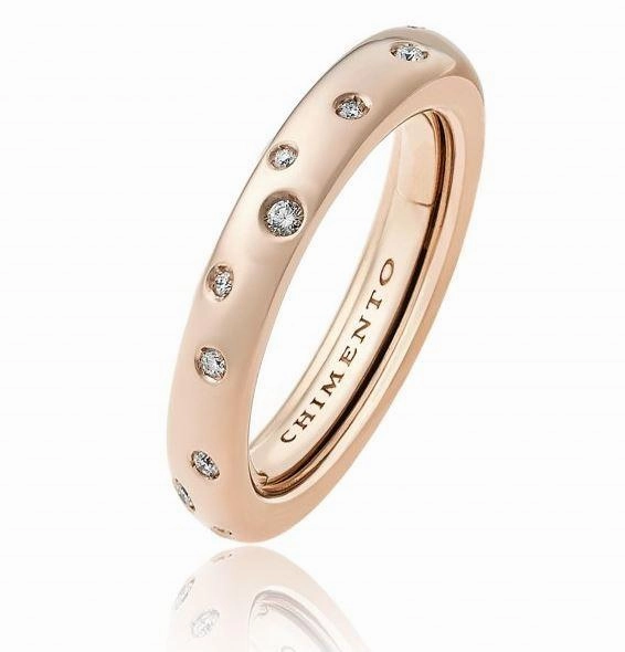 Chimento Forever 18ct Rose Gold Diamond Adjustable Size-Fit Slim Ring