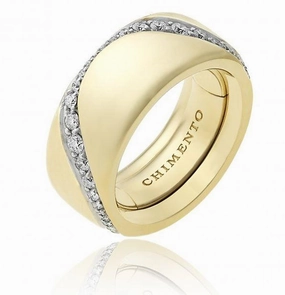 Chimento Forever Essenza 18ct Yellow Gold Diamond Adjustable Size-Fit Ring