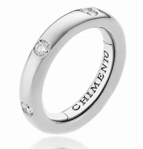 Chimento Forever Stack Me 18ct White Gold Diamond Adjustable Size-Fit Ring