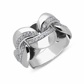 Chimento Link Infinity 18ct White Gold 0.54ct Diamond Ring