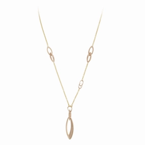 Chimento Lyria 18ct Yellow Rose Gold 0.03ct Diamond Link Necklace D