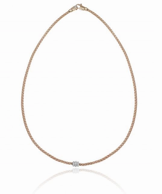 Chimento Melograno 18ct Rose Gold 0.20ct Diamond Necklace