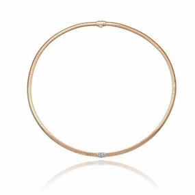 Chimento Stardust Pave 18ct Rose Gold 0.15ct Diamond Necklace