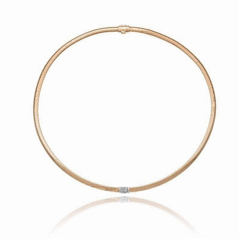 Chimento Stardust Pave 18ct Rose Gold 0.15ct Diamond Necklace