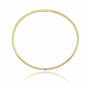Chimento Stardust Pave 18ct Yellow Gold 0.15ct Diamond Necklace