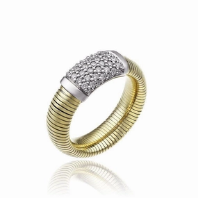 Chimento Stardust Pave 18ct Yellow Gold 0.37ct Diamond Ring
