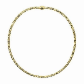 Chimento Stretch 18ct Yellow Gold Diamond Necklace
