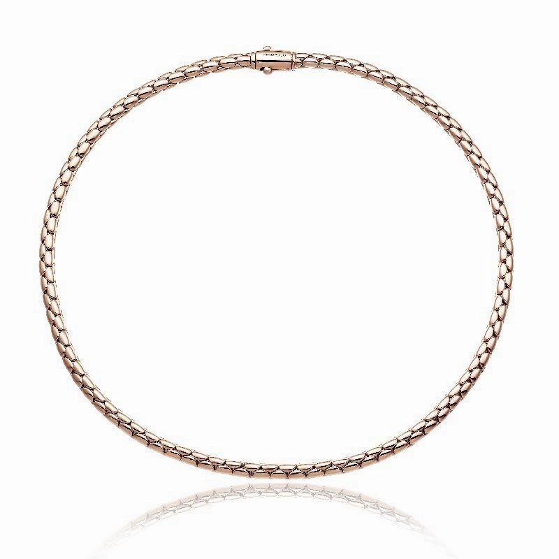 Chimento Stretch Spring 18ct Rose Gold Collarette Necklace