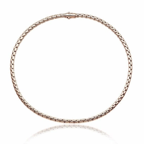 Chimento Stretch Spring 18ct Rose Gold Collarette Necklace