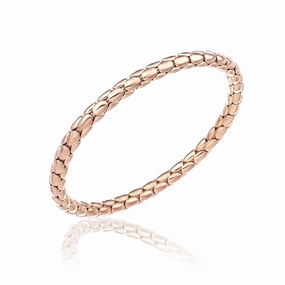 Chimento Stretch Spring 18ct Rose Gold Wide Bracelet