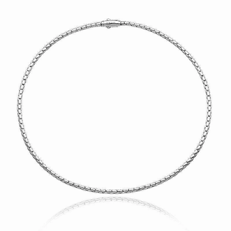 Chimento Stretch Spring 18ct White Gold Necklace