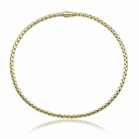 Chimento Stretch Spring 18ct Yellow Gold Collarette Necklace